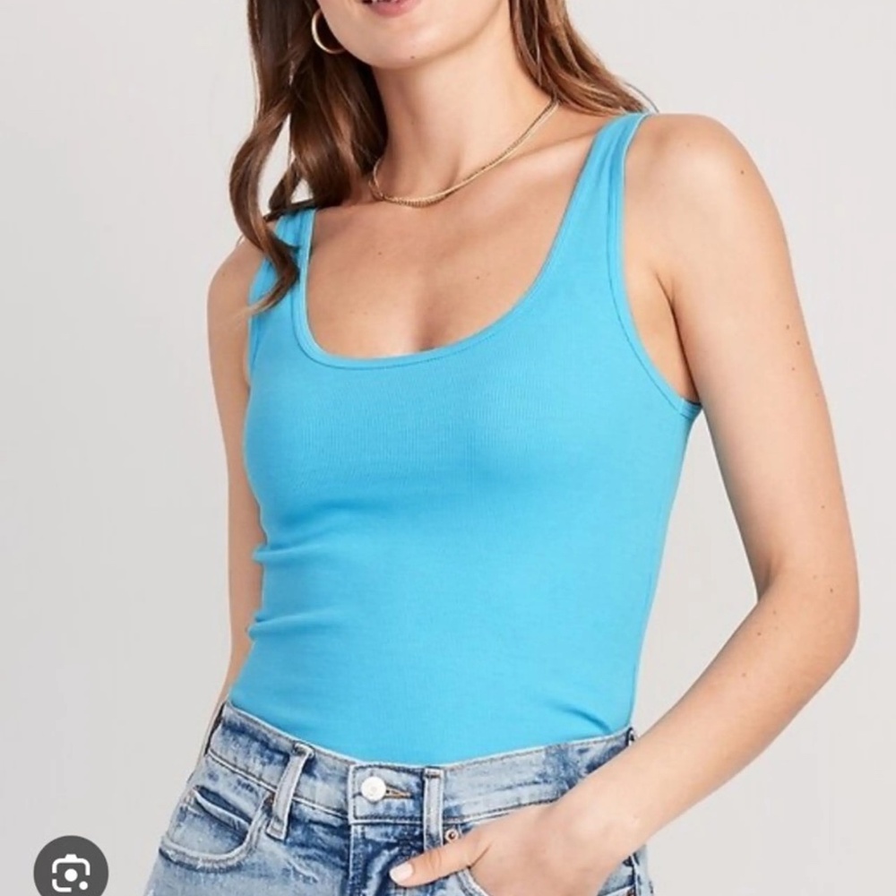 ✨4 for $15✨ Old Navy First Layer Sky Blue Tank Top Cotton Blend